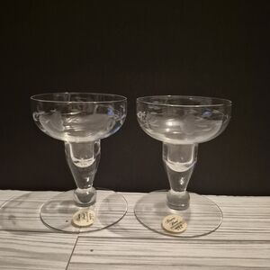 Princess House Elegant Clear Glass Champagne Coupes